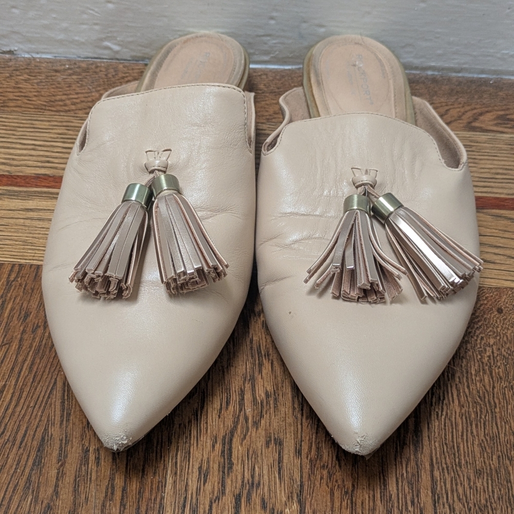 Women's Cream Tassel Loafers